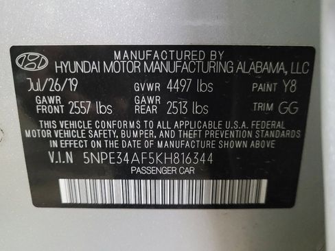Used 2019 Hyundai Sonata SEL w/ Tech Package 02 FWD image 33
