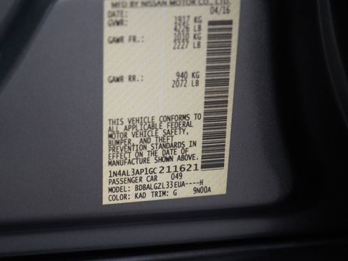 Used 2016 Nissan Altima 2.5 S w/ Power Driver Seat Package FWD image 26