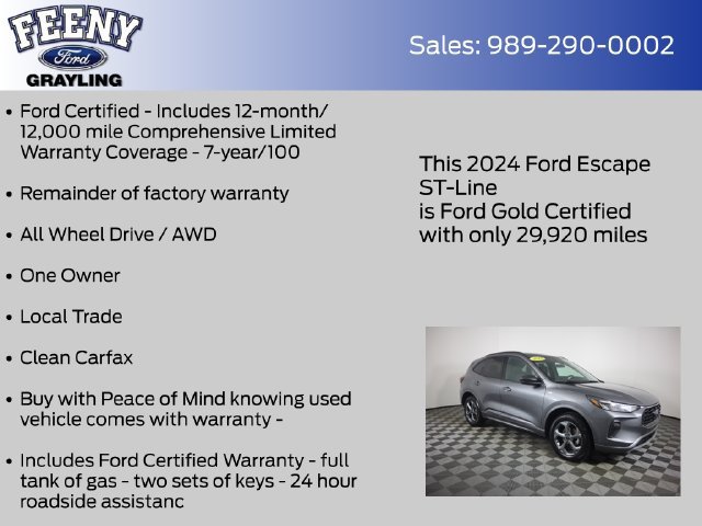 Certified 2024 Ford Escape ST-Line w/ Tech Pack #1 AWD/4WD image 5