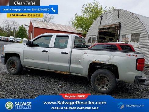 Used 2015 Chevrolet Silverado 1500 W/T w/ Chrome Bumper Package AWD/4WD image 3