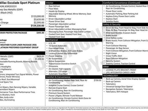 Certified 2025 Cadillac Escalade Sport Platinum image 34