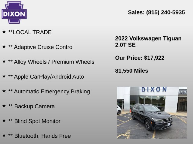 Used 2022 Volkswagen Tiguan SE AWD/4WD image 4