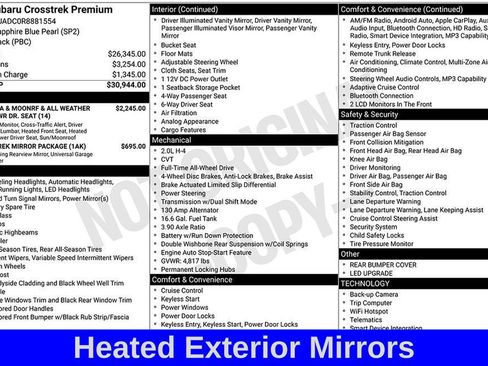 Used 2024 Subaru Crosstrek 2.0i Premium image 7