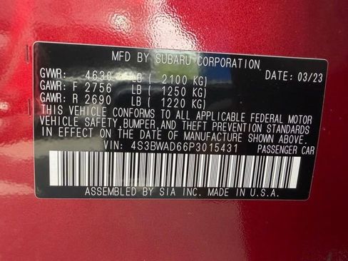 Used 2023 Subaru Legacy Premium AWD/4WD image 45