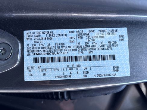 Used 2022 Ford Escape SEL w/ Technology Package image 37