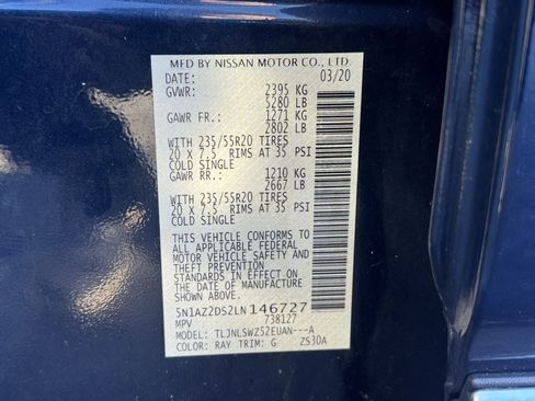 Used 2020 Nissan Murano Platinum w/ Cargo Package image 27