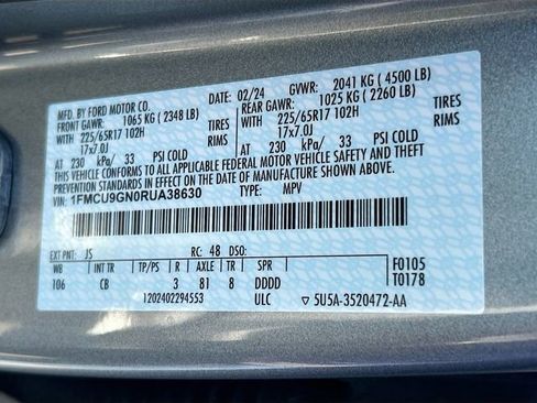Certified 2024 Ford Escape Active AWD/4WD image 33