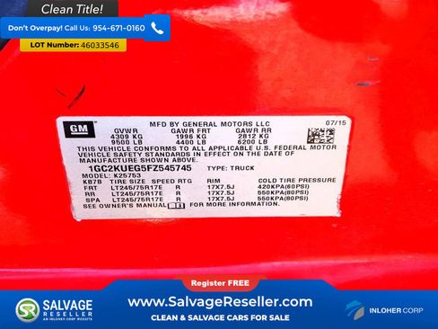 Used 2015 Chevrolet Silverado 2500 W/T w/ WT Convenience Package image 16