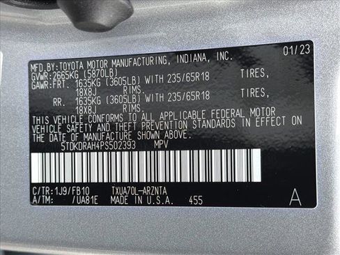 Used 2023 Toyota Highlander LE FWD image 28