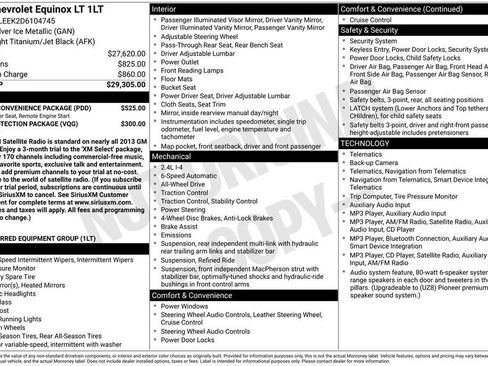 Used 2013 Chevrolet Equinox LT w/ Driver Convenience Package AWD/4WD image 6