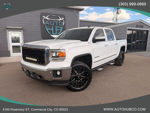 Used 2015 GMC Sierra 1500 SLT w/ SLT Crew Cab Value Package AWD/4WD image 1
