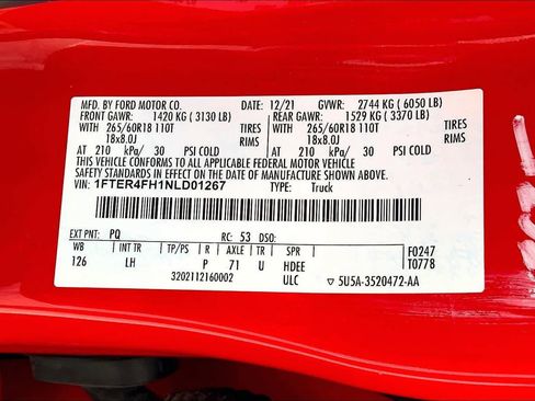 Used 2022 Ford Ranger XLT w/ Equipment Group 301A Mid image 65