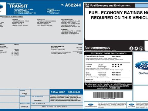 Used 2015 Ford Transit 350 148 Low Roof image 11