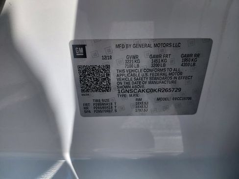 Used 2019 Chevrolet Tahoe LS w/ Enhanced Driver Alert Package RWD image 32