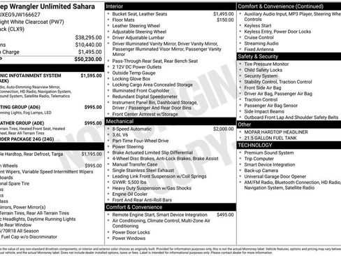 Used 2018 Jeep Wrangler Unlimited Sahara image 4