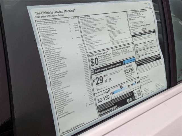 Certified 2026 BMW 330i xDrive Sedan AWD/4WD image 19