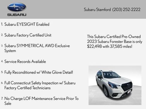 Certified 2023 Subaru Forester AWD/4WD image 2