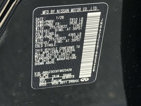 New 2026 INFINITI QX80 Autograph image 31