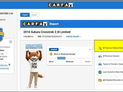 Used 2016 Subaru Crosstrek 2.0i Limited AWD/4WD image 11