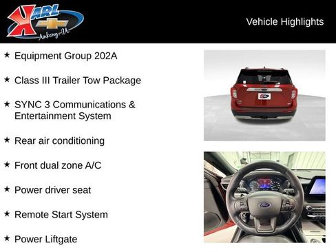 Used 2020 Ford Explorer XLT w/ Equipment Group 202A image 2
