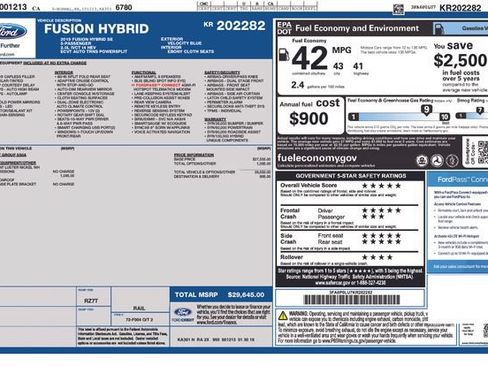 Used 2019 Ford Fusion SE FWD image 5