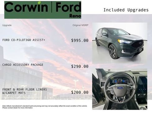 Certified 2022 Ford Edge ST w/ Cargo Accessory Package AWD/4WD image 3