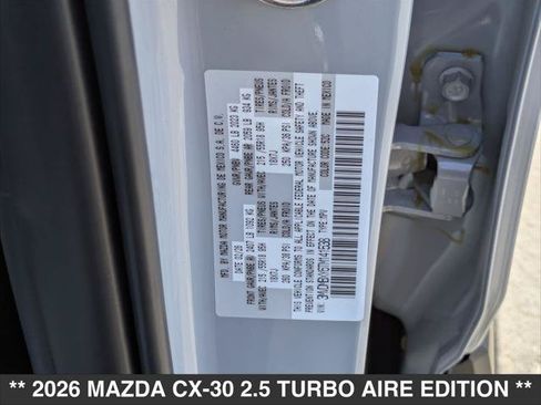 New 2026 MAZDA CX-30 2.5 Turbo Aire Edition AWD/4WD image 15