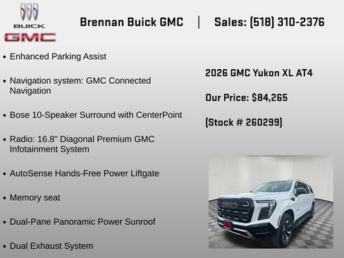 New 2026 GMC Yukon XL AT4 AWD/4WD image 12