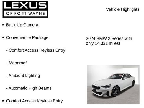 Used 2024 BMW 230i xDrive Coupe w/ Convenience Package AWD/4WD image 8