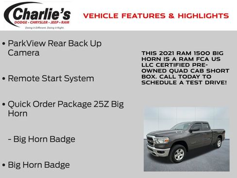 Used 2021 RAM 1500 Big Horn AWD/4WD image 7