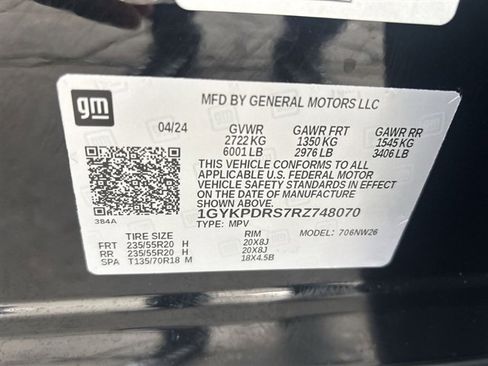 Certified 2024 Cadillac XT6 Premium Luxury w/ LPO, Floor Liner Package image 35