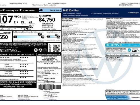 Used 2023 Volkswagen ID.4 Pro RWD image 3