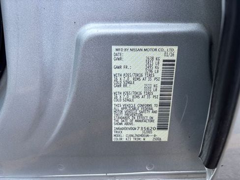 Used 2016 Nissan Frontier SV AWD/4WD image 30