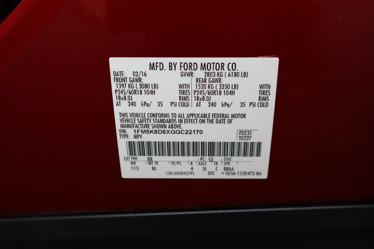 Used 2016 Ford Explorer XLT w/ Equipment Group 202A AWD/4WD image 47