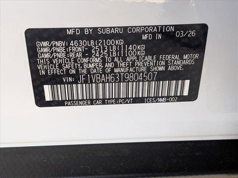 New 2026 Subaru WRX Premium AWD/4WD image 19