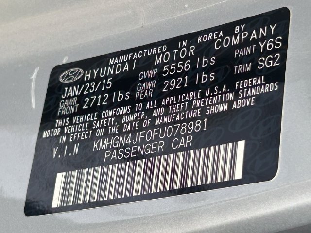 Used 2015 Hyundai Genesis 5.0 RWD image 35