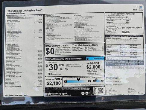 New 2026 BMW 230i Coupe w/ Premium Package image 17