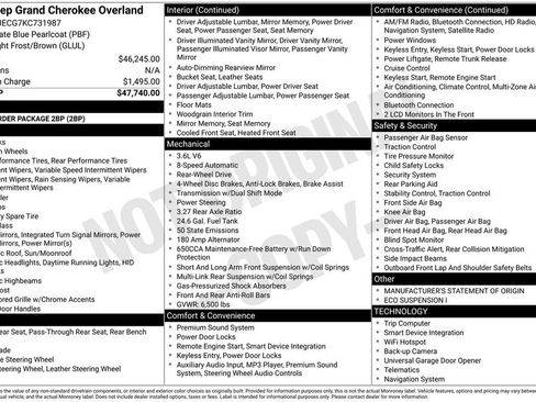 Used 2019 Jeep Grand Cherokee Overland image 6