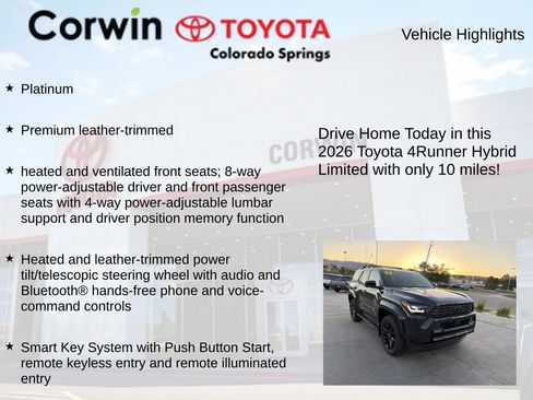 Used 2026 Toyota 4Runner Platinum AWD/4WD image 8