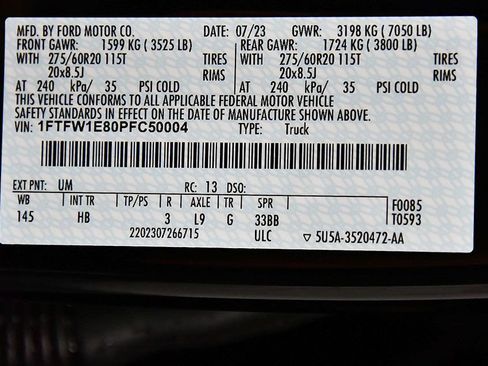 Used 2023 Ford F150 Lariat w/ Equipment Group 502A High AWD/4WD image 17