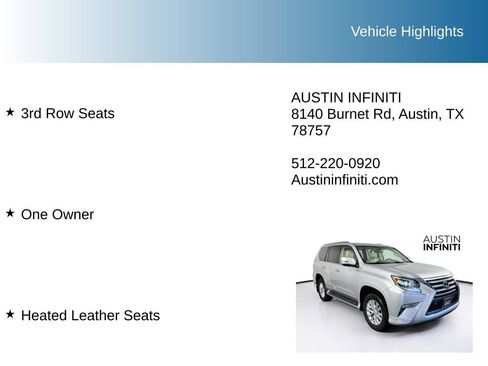 Used 2018 Lexus GX 460 Premium w/ Premium Package AWD/4WD image 10