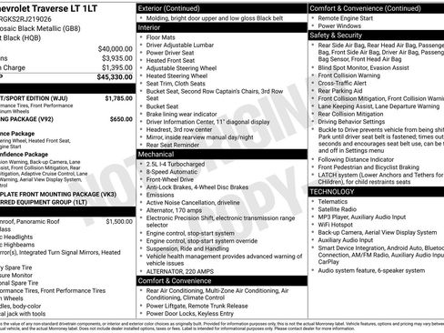 Used 2024 Chevrolet Traverse LT w/ Midnight/Sport Edition FWD image 35