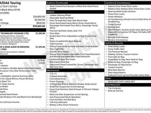 Used 2015 MAZDA MAZDA6 Touring w/ Touring Technology Package image 39