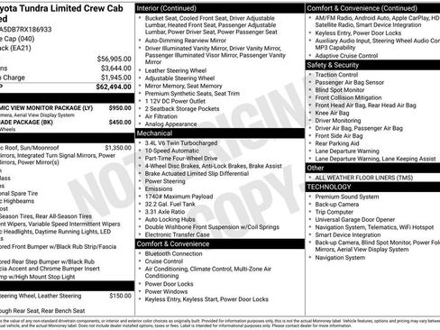 Used 2024 Toyota Tundra Limited AWD/4WD image 2
