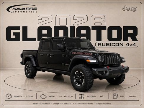 Used 2026 Jeep Gladiator Rubicon AWD/4WD image 1