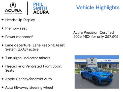 Certified 2026 Acura MDX A-Spec AWD/4WD image 5