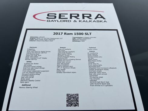 Used 2017 RAM 1500 Classic SLT AWD/4WD image 28