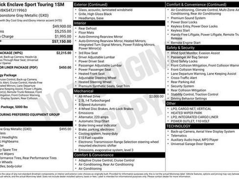 New 2026 Buick Enclave Sport Touring w/ Power Package AWD/4WD image 7