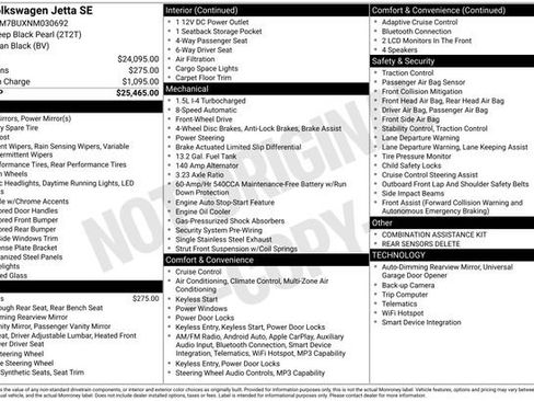 Used 2022 Volkswagen Jetta SE image 15