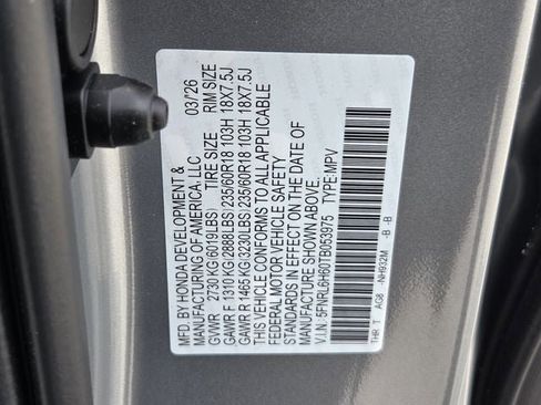 New 2026 Honda Odyssey EX-L image 14